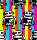 neon colours robot