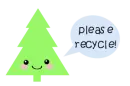 kawaii recycle tree