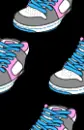 colorful flashing sneakers