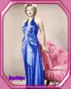 blue evening gown worn by Marilyn Monroe.