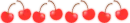 kawaii cherry divider red
