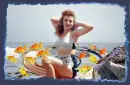 NORMA JEAN  WITH FISH & RIPPLE WATER.