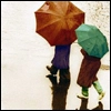 walking in rain