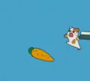 hamster and carrots
