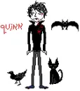 Gothic boy with animals