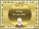 animated Candle and scripture