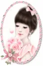 LOVELY GIRL WITH FLOWERS