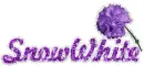 SnowWhite Purple Flower