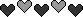 black heart divider