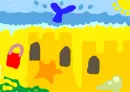 beach scene
