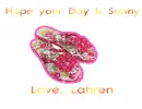 Sunny Day Pink flip flops - Lahren