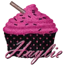 Pink & Black Cupcake -Haylie-