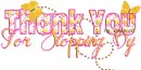 thank you for stopping by