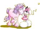 Diddlina and unicorn