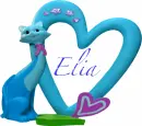Blue kitty frame - Elia