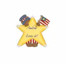 USA bear with star - Andrea loves it