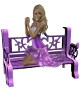 Woman on bench
