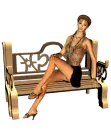 Woman on bench