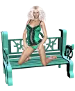 Woman on bench