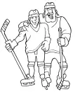 2 hockey players