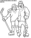 hockey players with text