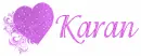 Karan Violet Purple Heart