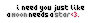 moon and star
