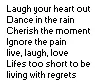 Live laugh love