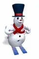 Snowman Skiing