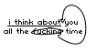 i think about you