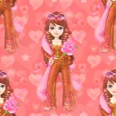 red girl doll background