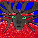 Female Tree Face - Patriotic