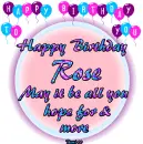 Happy Birthday Rose  - fg - june bir