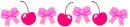 light pink cherry and bow divider