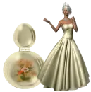 Woman stands on bottle