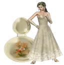 Woman stands on bottle
