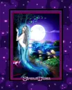 fantasy mermaid frame-purple