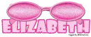 Pink Glitter Sunglasses -Elizabeth-