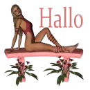 Woman on bench