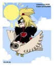 Deidara flying on a bird