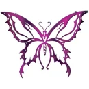 Purple Butterfly Flutterby
