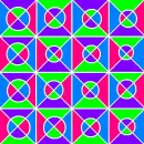 Pink, Purple, Blue, Green background