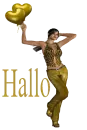 Woman with balloon