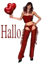 Woman with balloon