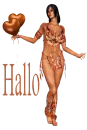 Woman with balloon
