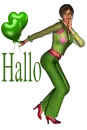 Woman with balloon