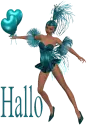 Woman with balloon