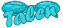 Blue Glitter Sunglasses -Talen-