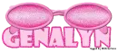 Pink Glitter Sunglasses -Genalyn-