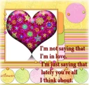 I love you